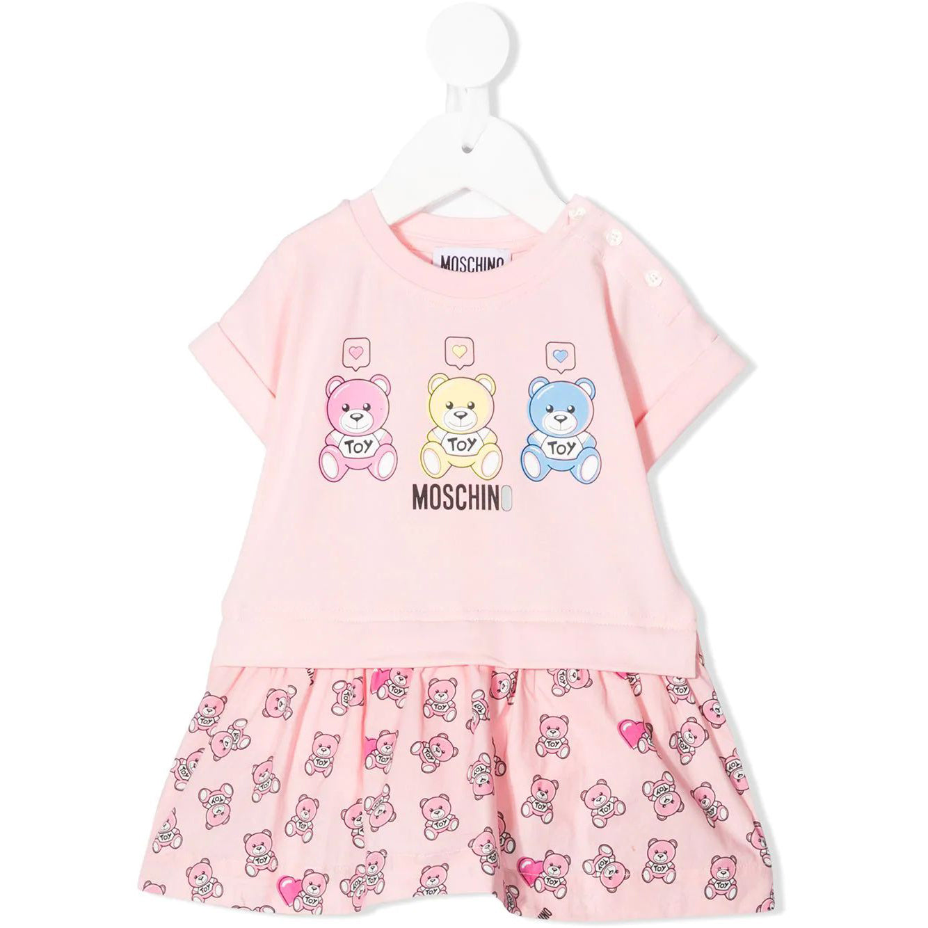 Baby Girls Pink Toy Cotton Dress