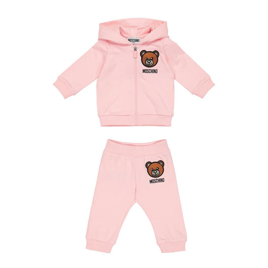 Baby Girls Pink Cotton Suit