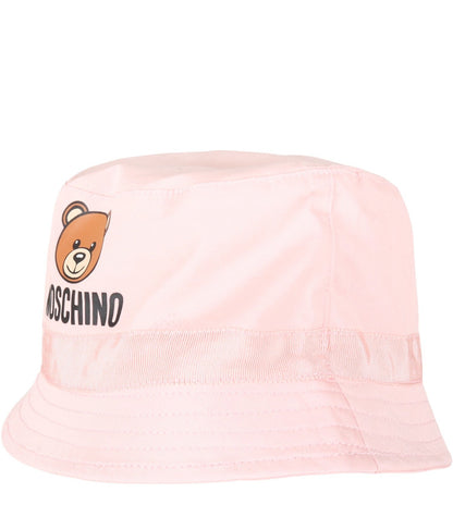 Girls Pink Logo Cotton Hat