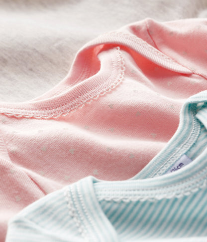 Baby Girls Multicolor Cotton Babysuit Sets