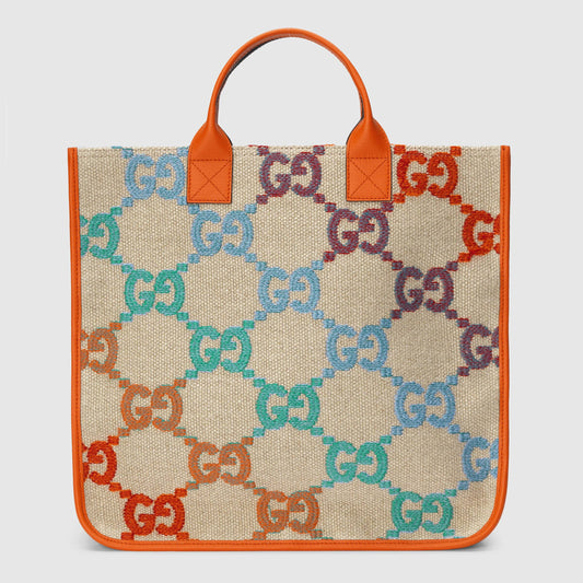 Girls Orange GG Logo Handbag