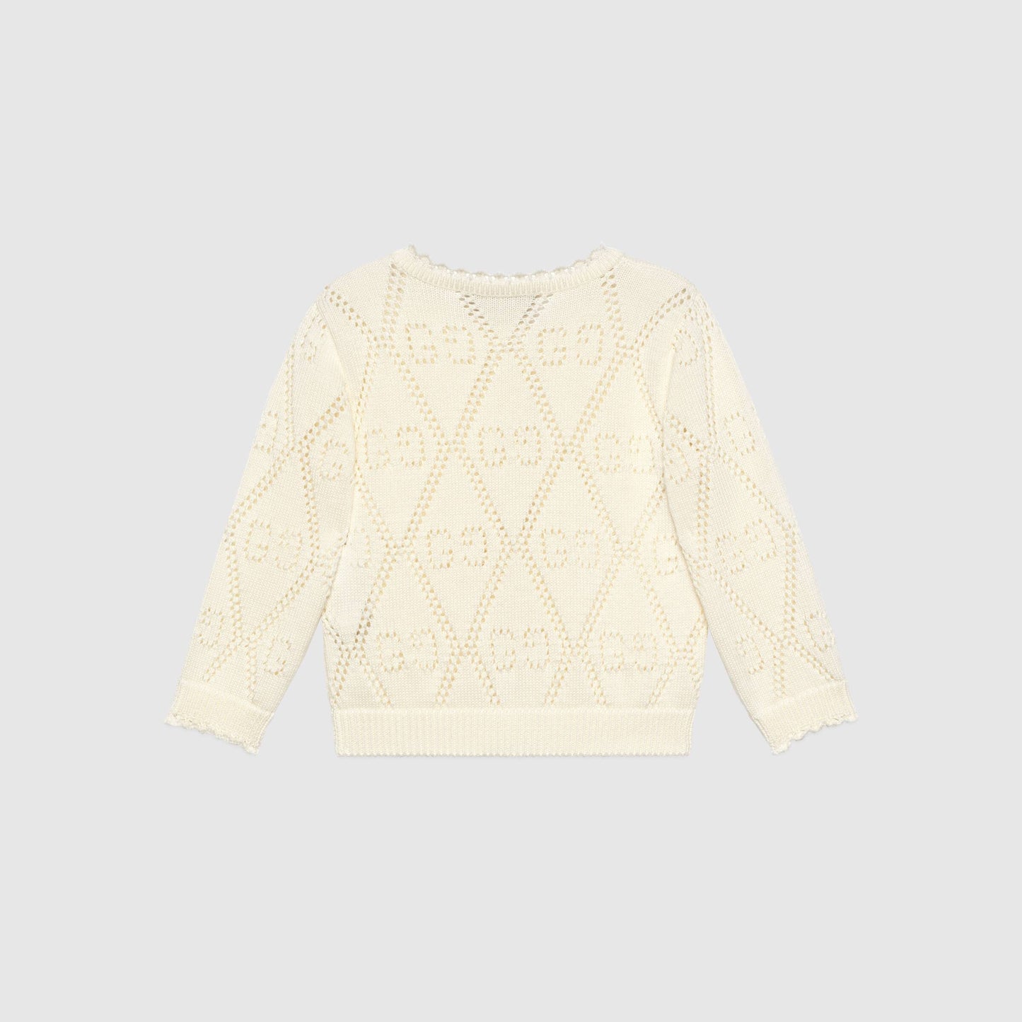 Baby Girls White GG Cardigan