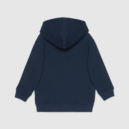男童&女童蓝色Logo棉卫衣