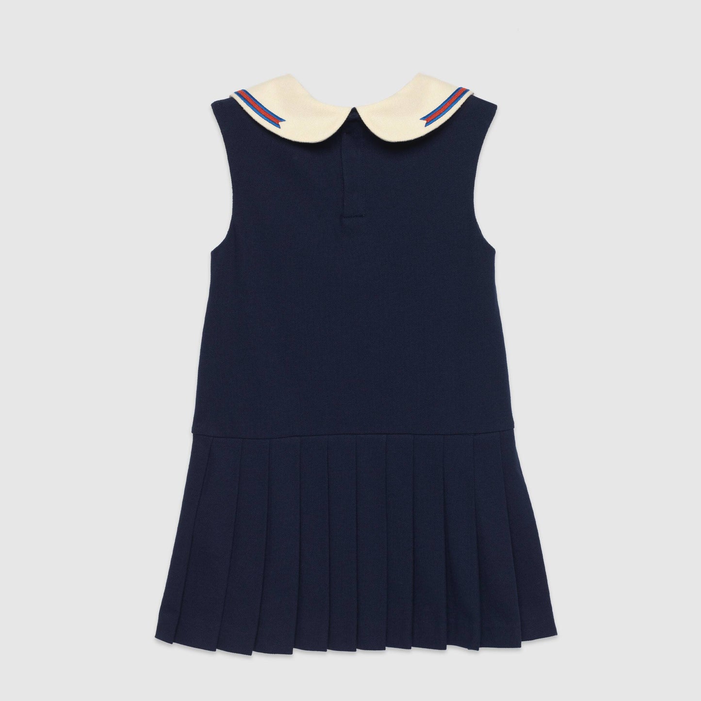 Girls Navy GG Logo Cotton Dress