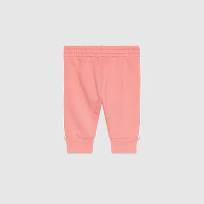 Baby Girls Pink Cotton Trousers
