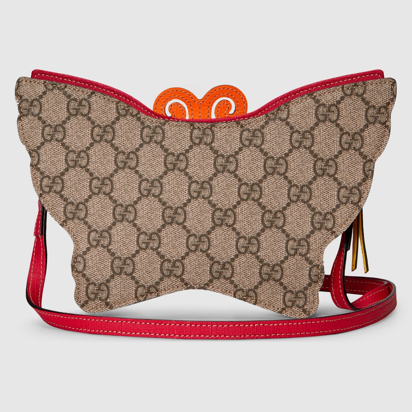 Girls Beige Butterfly GG Shoulder Bag