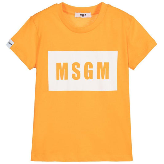 Boys & Girls Melon Logo Cotton T-Shirt