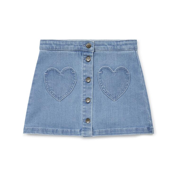 Girls Blue Denim Skirt