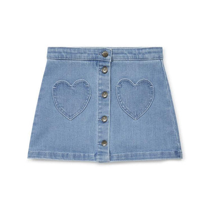 Girls Blue Denim Skirt