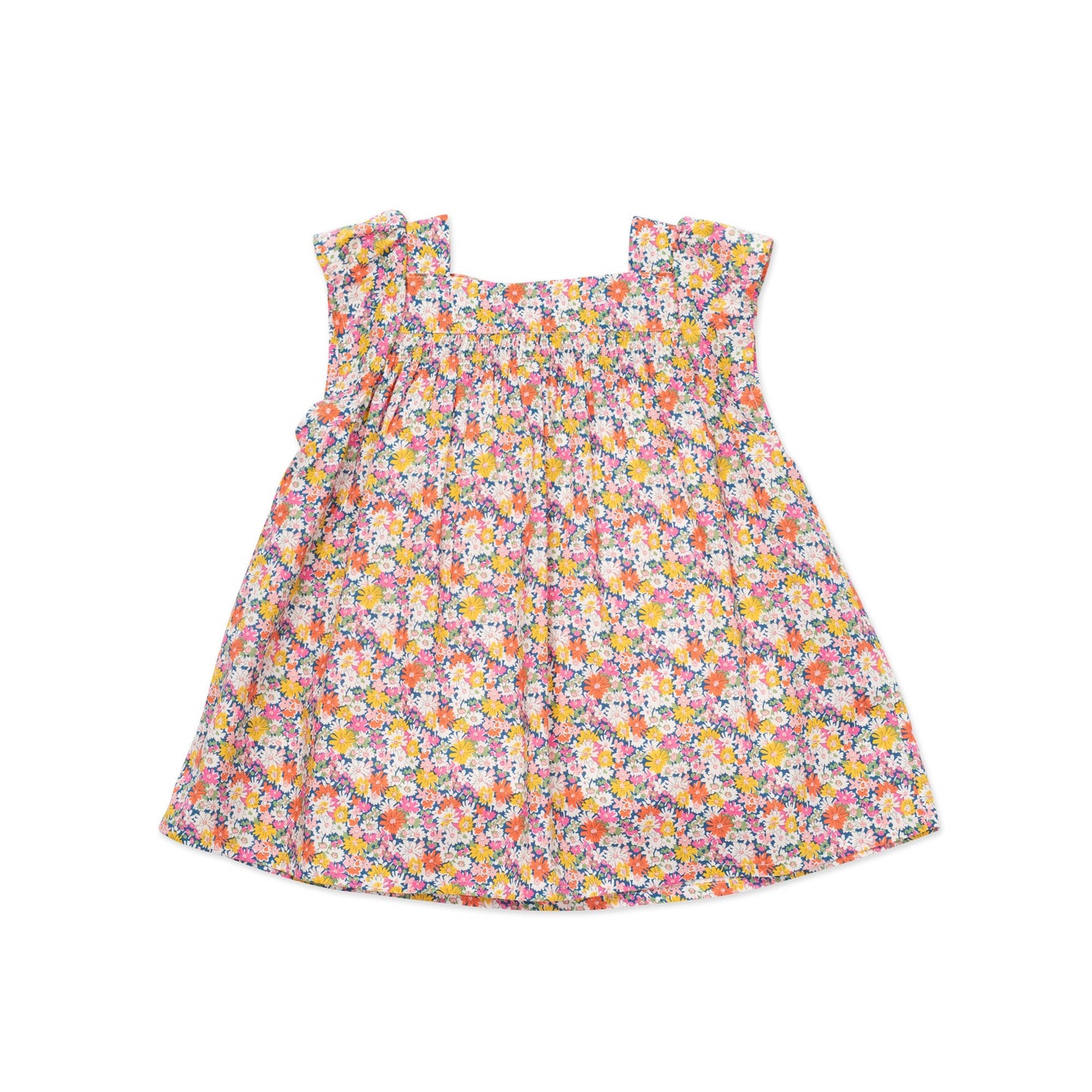 Girls Pink Floral Cotton Top