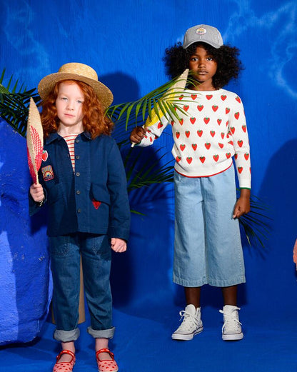 Girls Blue Denim Trousers