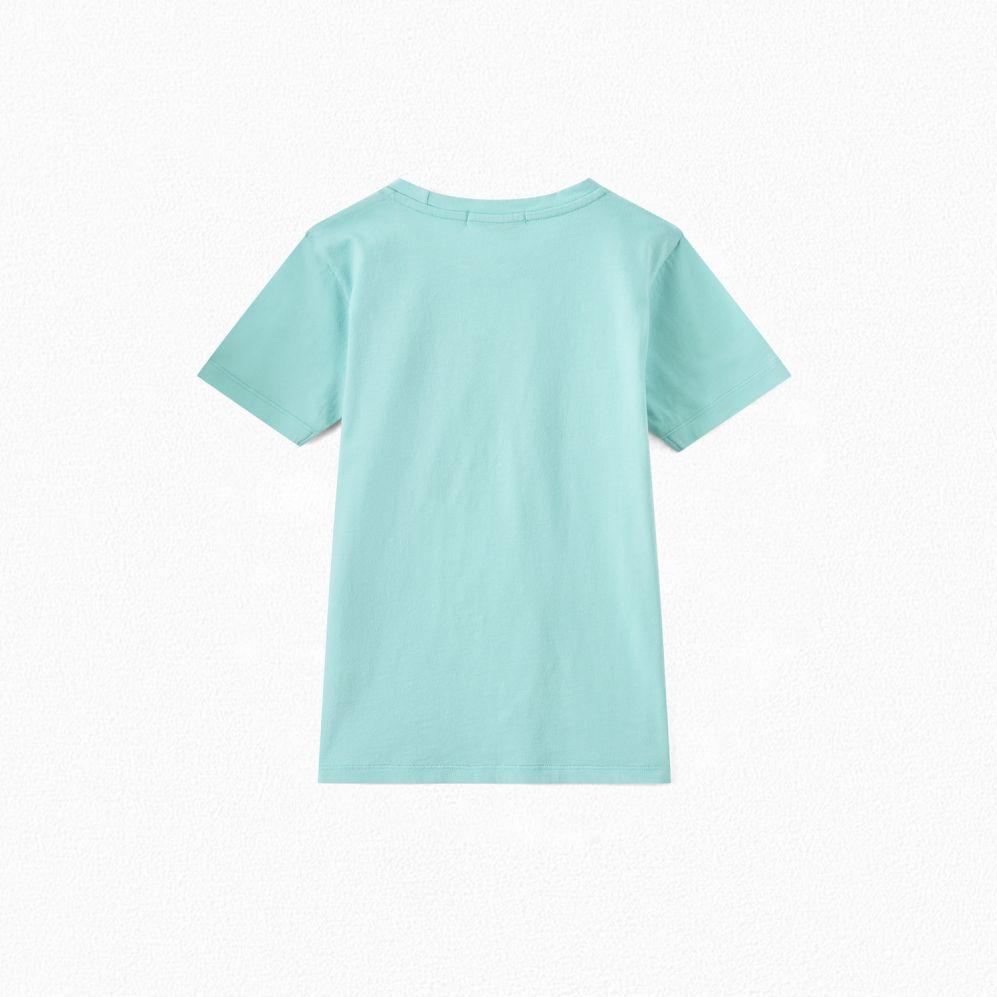 Boys Turquoise Print T-Shirt