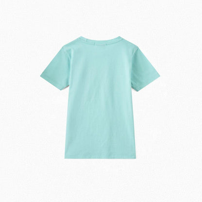 Boys Turquoise Print T-Shirt