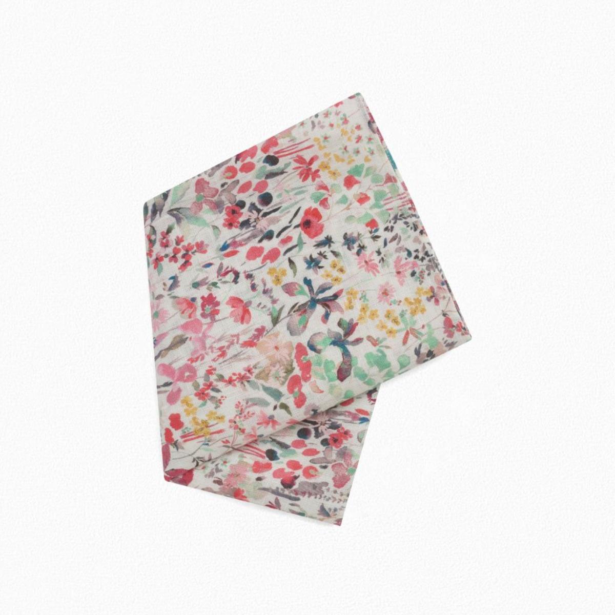 Girls Multicolor Floral Cotton Scarf