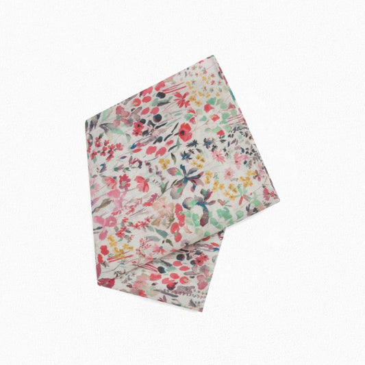 Girls Multicolor Floral Cotton Scarf