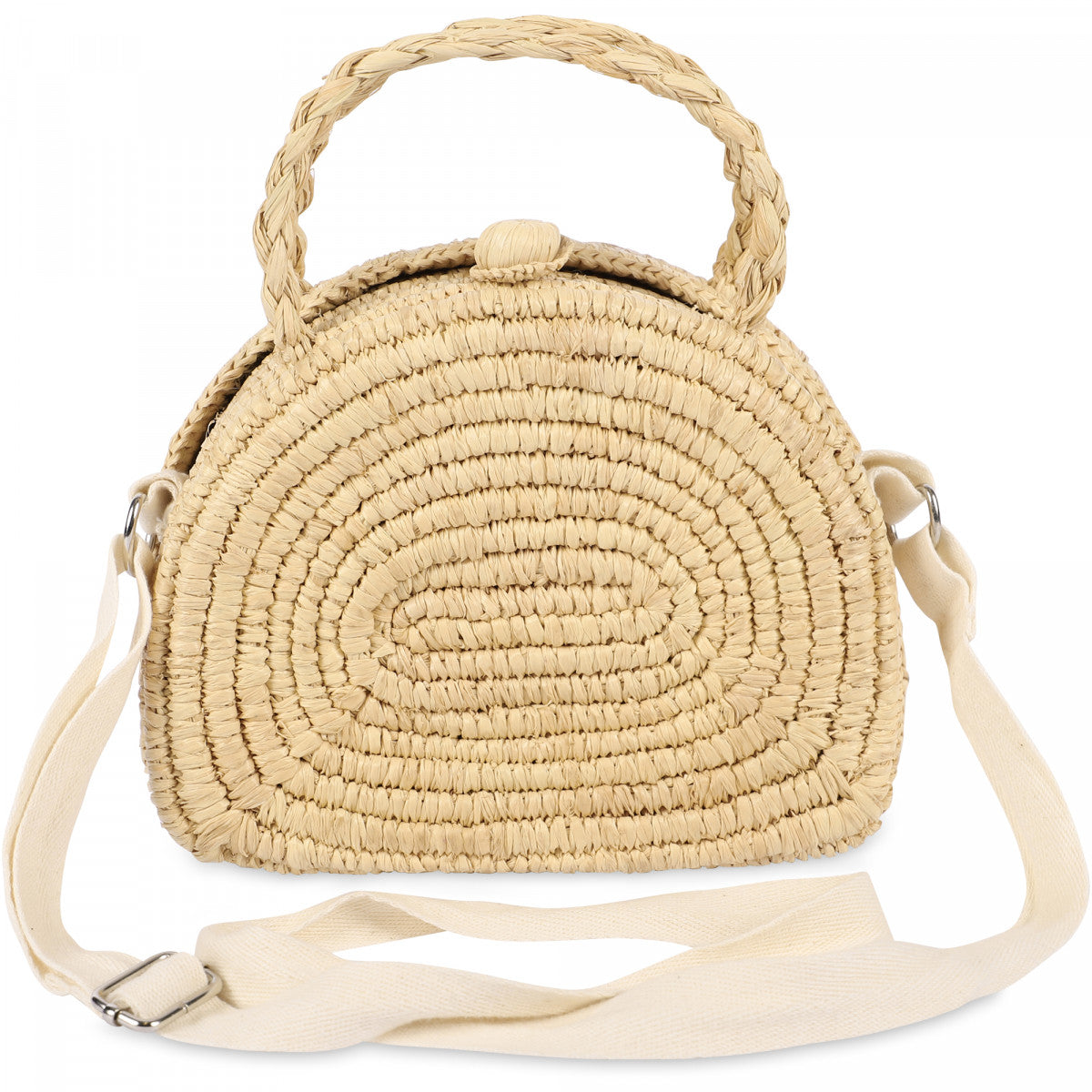 Girls Raffia Cherry Hand Bag