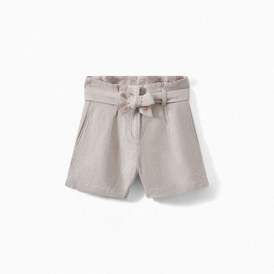 女童米色短裤