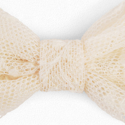 Girls Beige Bow Knot Hair Slide