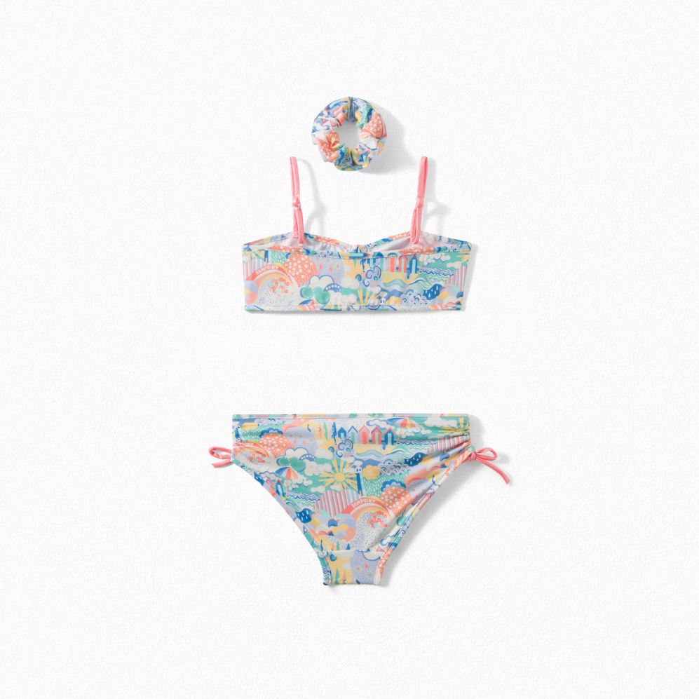 Girls Multicolor Swimsuit Set