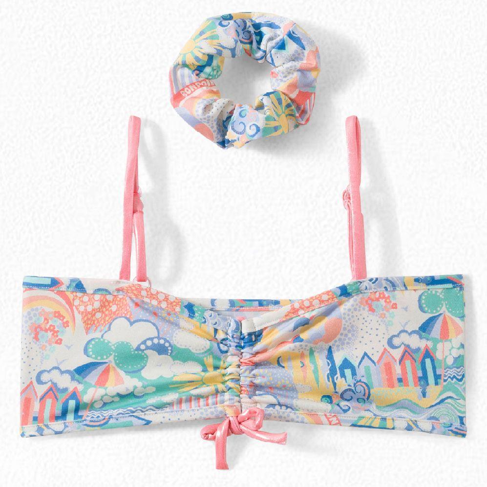 Girls Multicolor Swimsuit Set