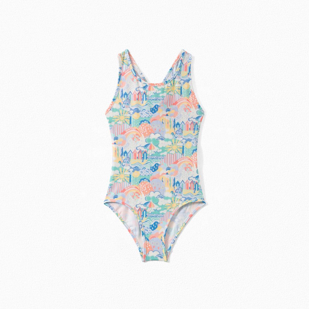 Girls Multicolor Swimsuit