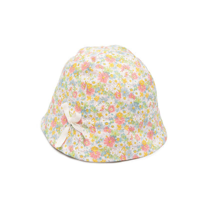 Baby Girls Pink Floral Cotton Hat