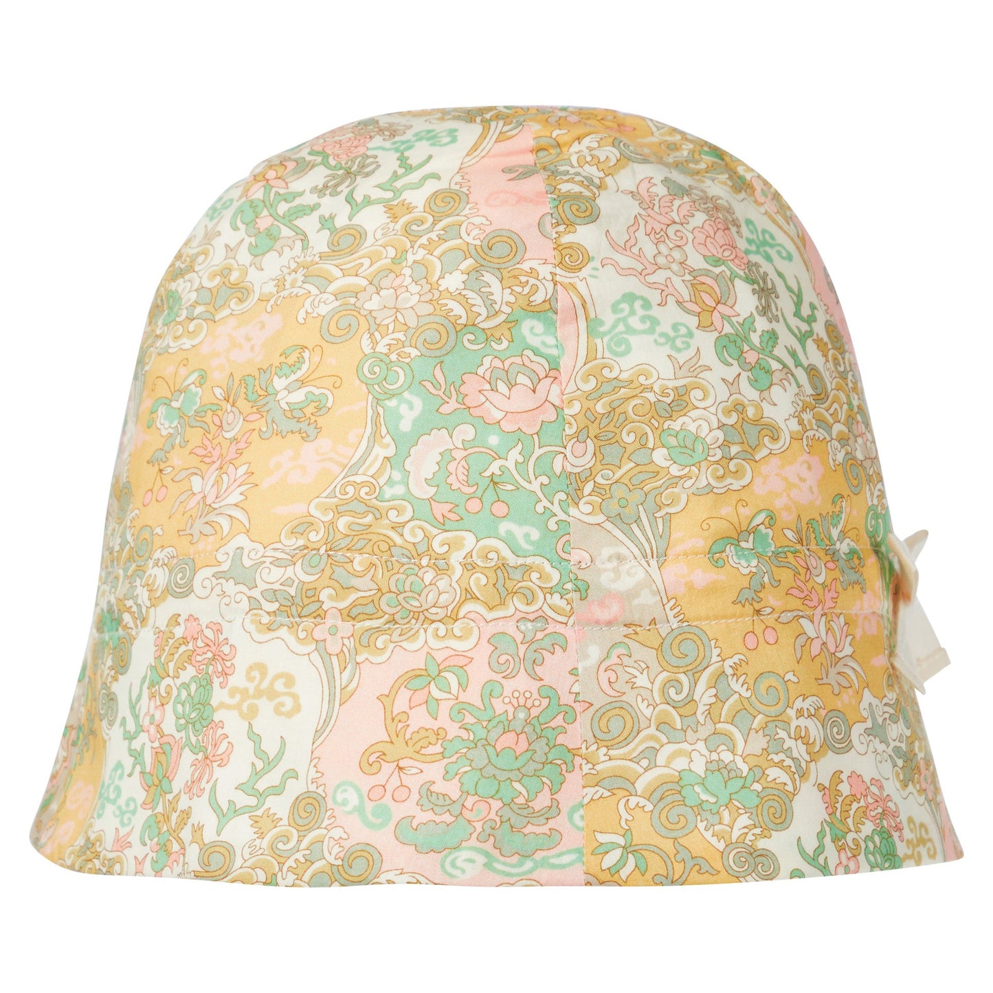 Baby Girls Yellow Floral Cotton Hat