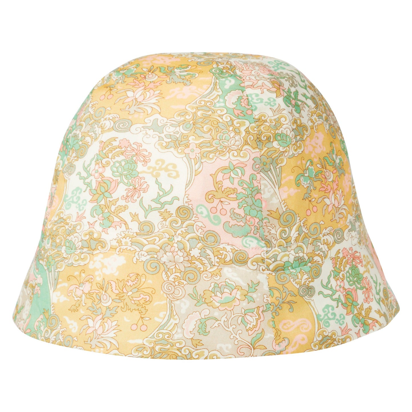 Baby Girls Yellow Floral Cotton Hat