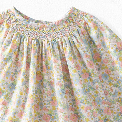 Baby Girls Pink Floral Cotton Top