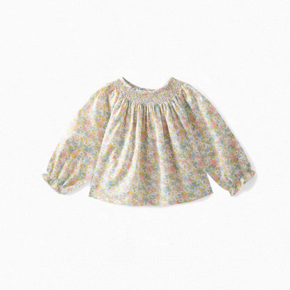 Baby Girls Pink Floral Cotton Top