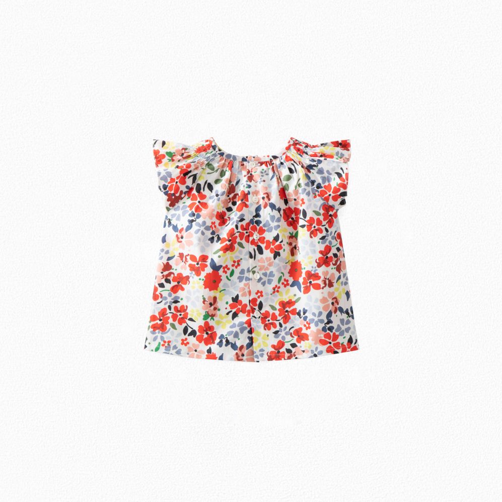 Baby Girls Multicolor Floral Blouse