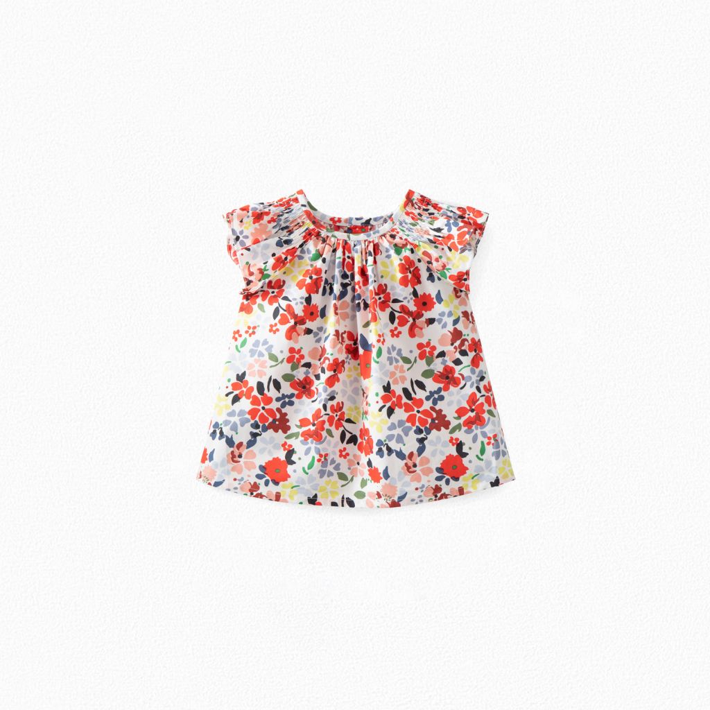 Baby Girls Multicolor Floral Blouse