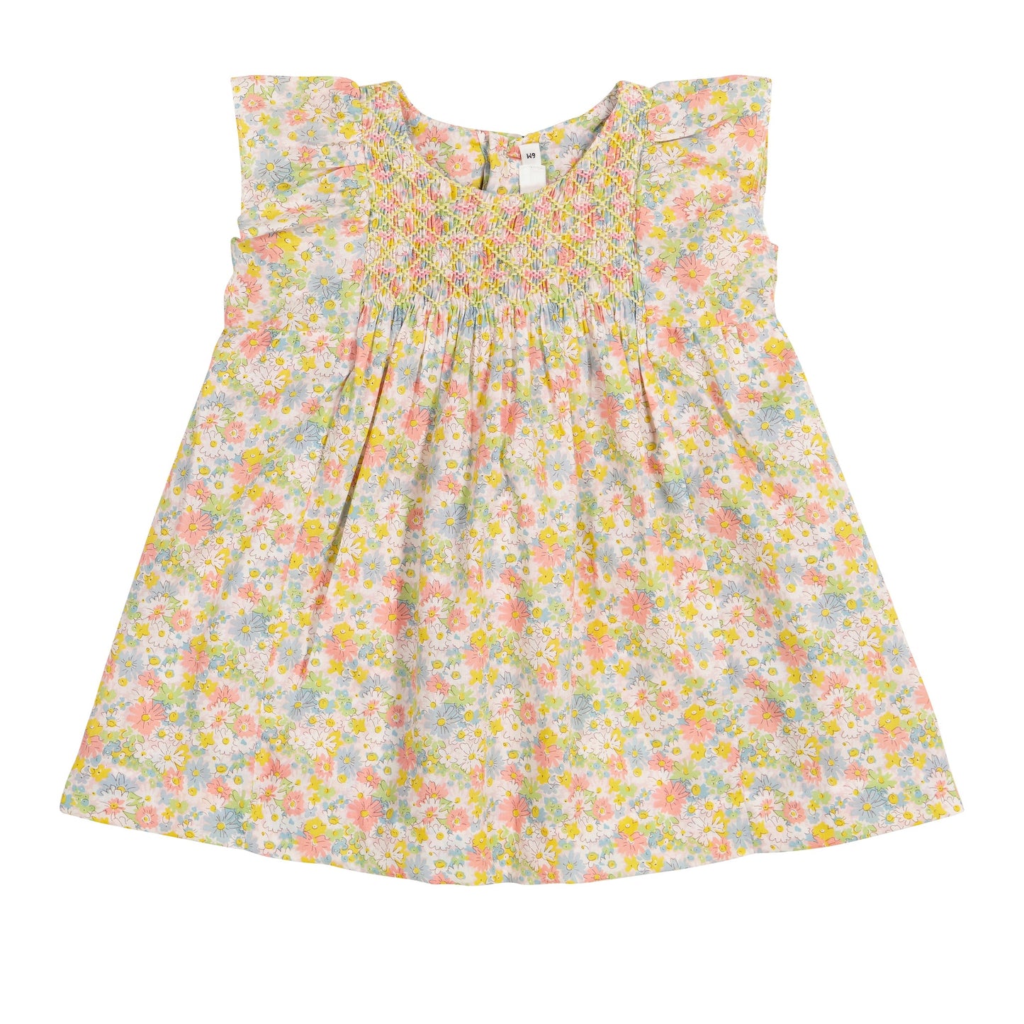 Baby Girls Pink Floral Cotton Dress