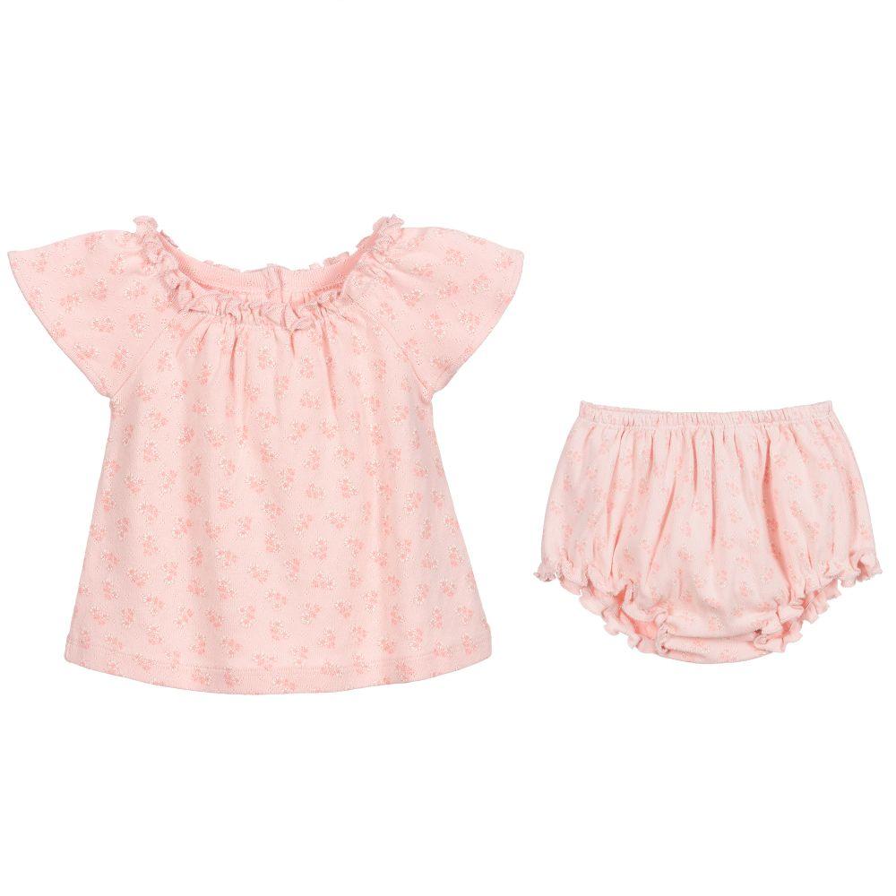 Baby Girls Pink Floral Set