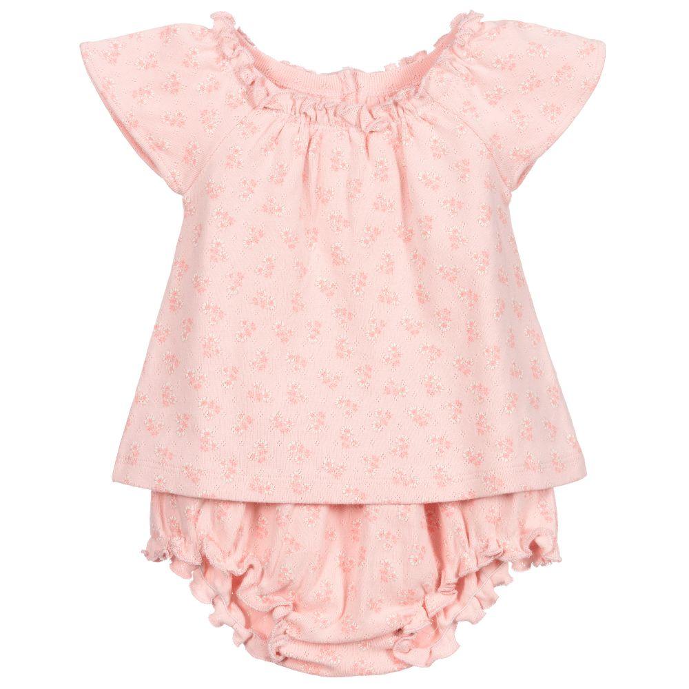Baby Girls Pink Floral Set