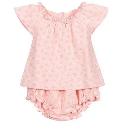 Baby Girls Pink Floral Set
