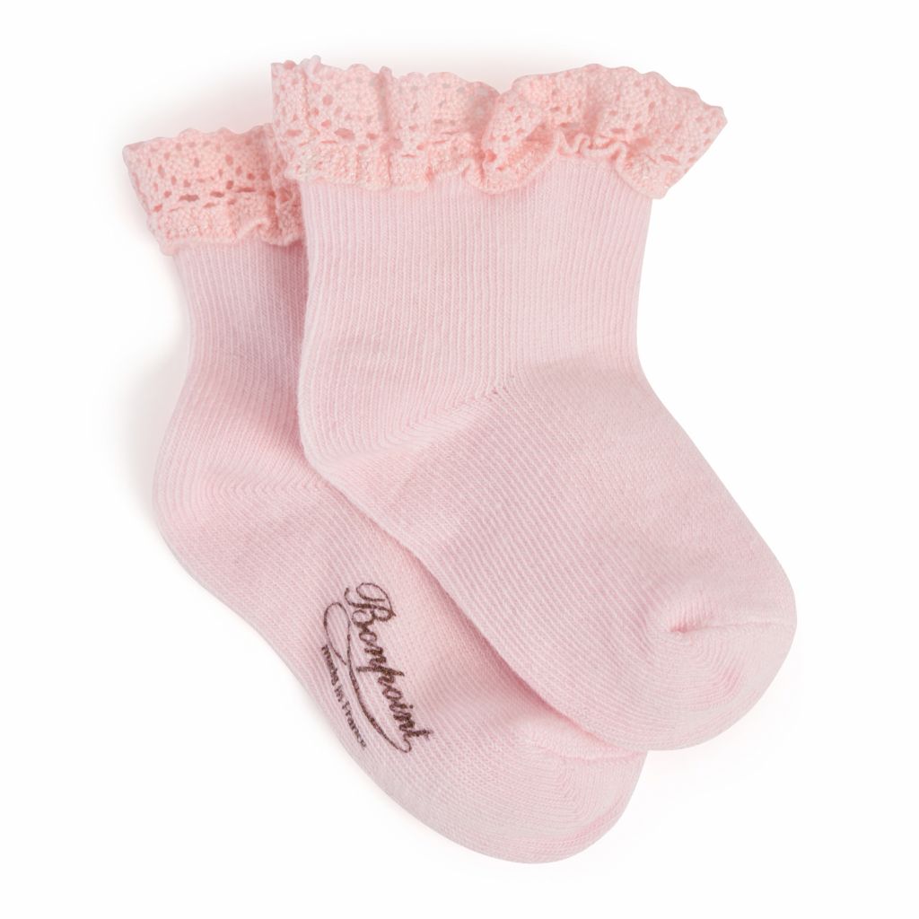 Baby Girls Pink Cotton Socks