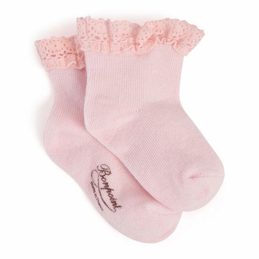 Baby Girls Pink Cotton Socks