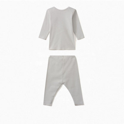 Baby Boys Grey Babysuit Set