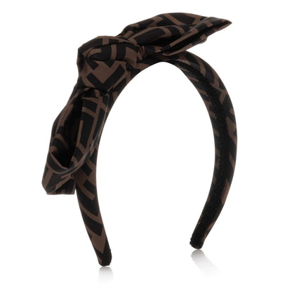 Girls Brown FF Logo Hairband