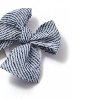 Girls White Stripe Headband