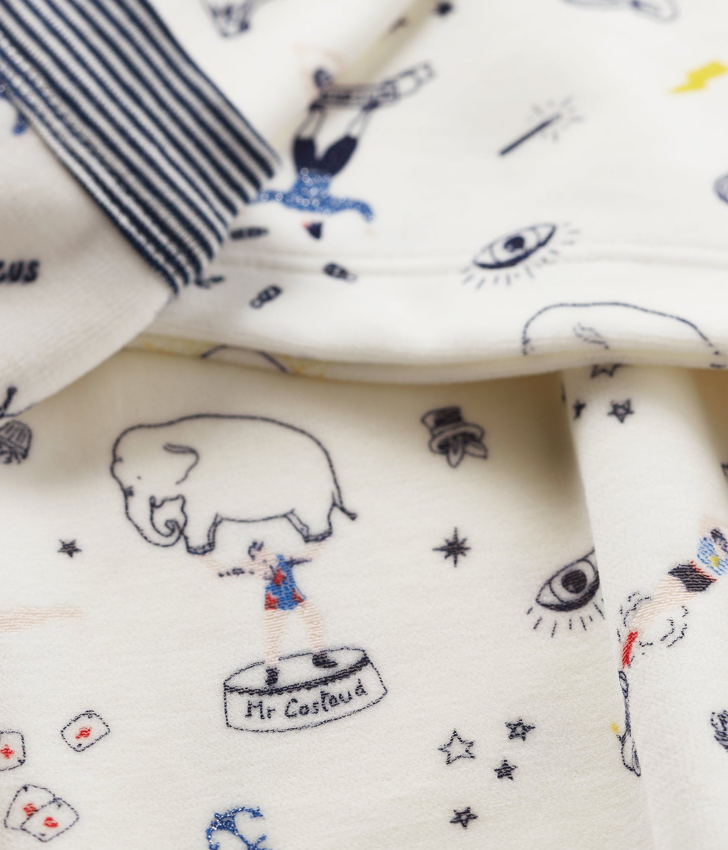 Boys White Circus Nightwear