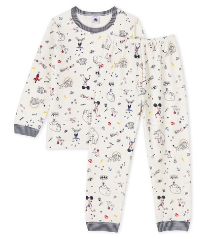Boys White Circus Nightwear
