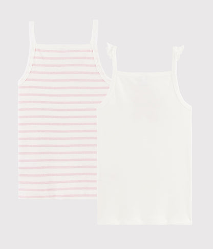 Girls Multicolor Cotton Vest Sets