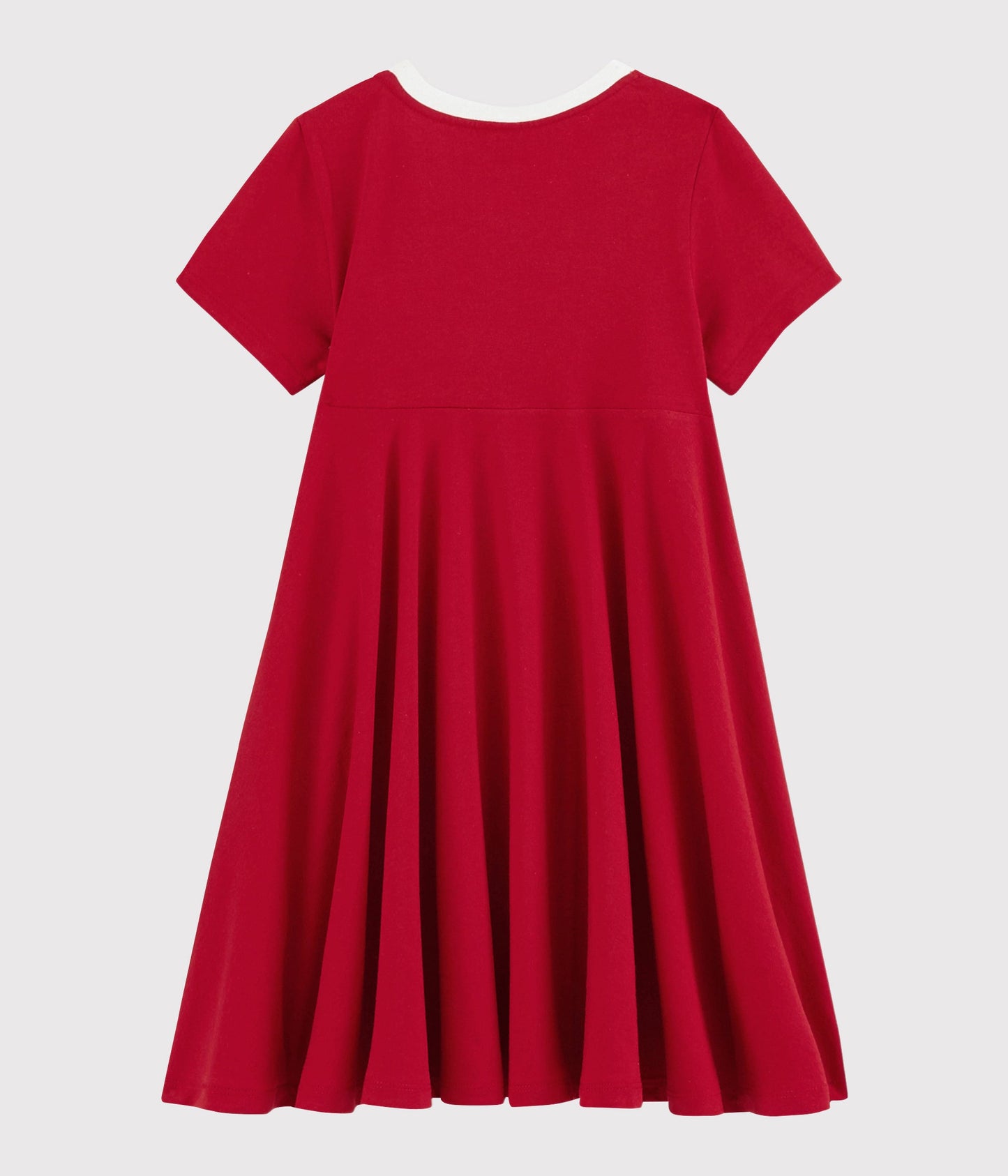 Girls Red Cotton Dress