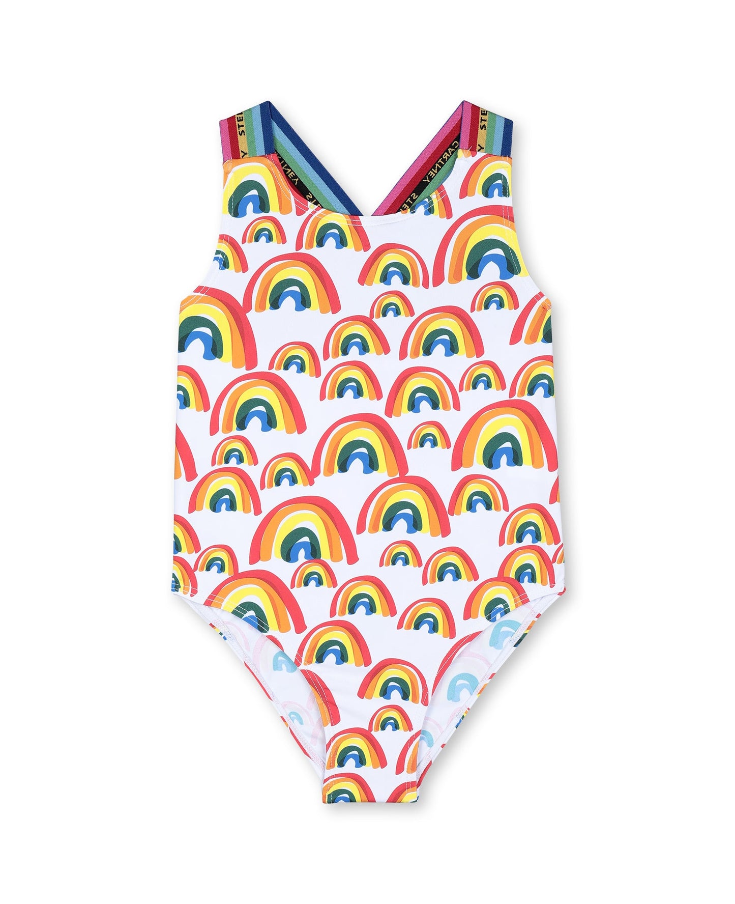 Girls Rainbow Painted Swimsuit