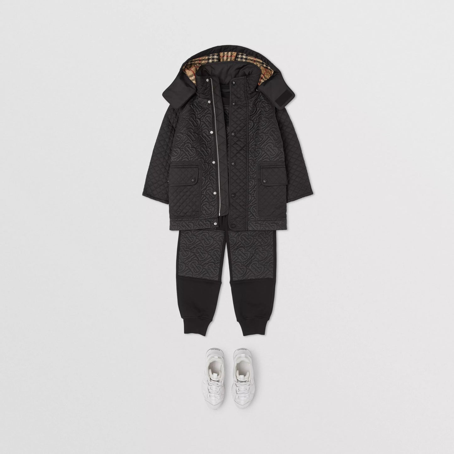 男童黑色Logo外套