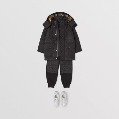 男童黑色Logo外套