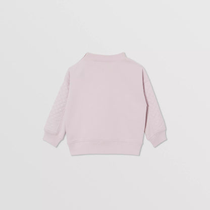 女童粉色Logo棉卫衣