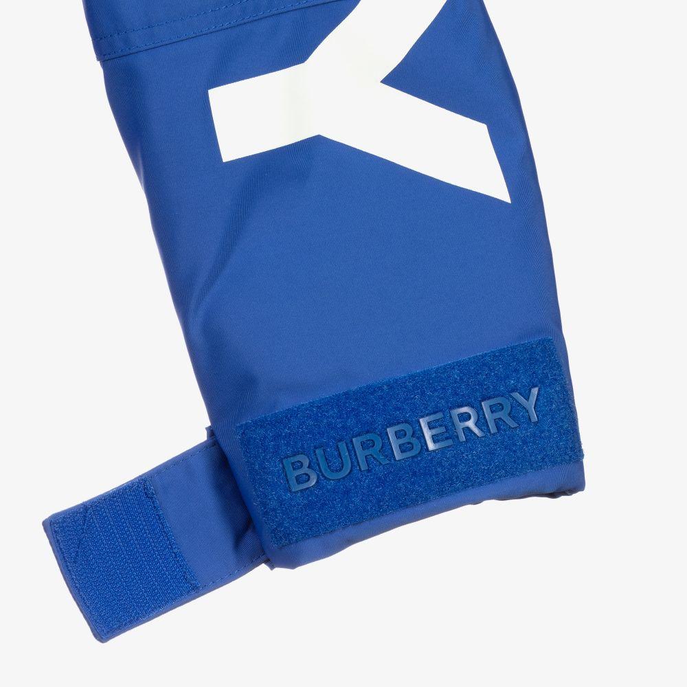 男童蓝色Logo棉外套